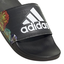 adidas Badeschuhe Adilette Comfort Blume schwarz/weiss Damen - 1 Paar